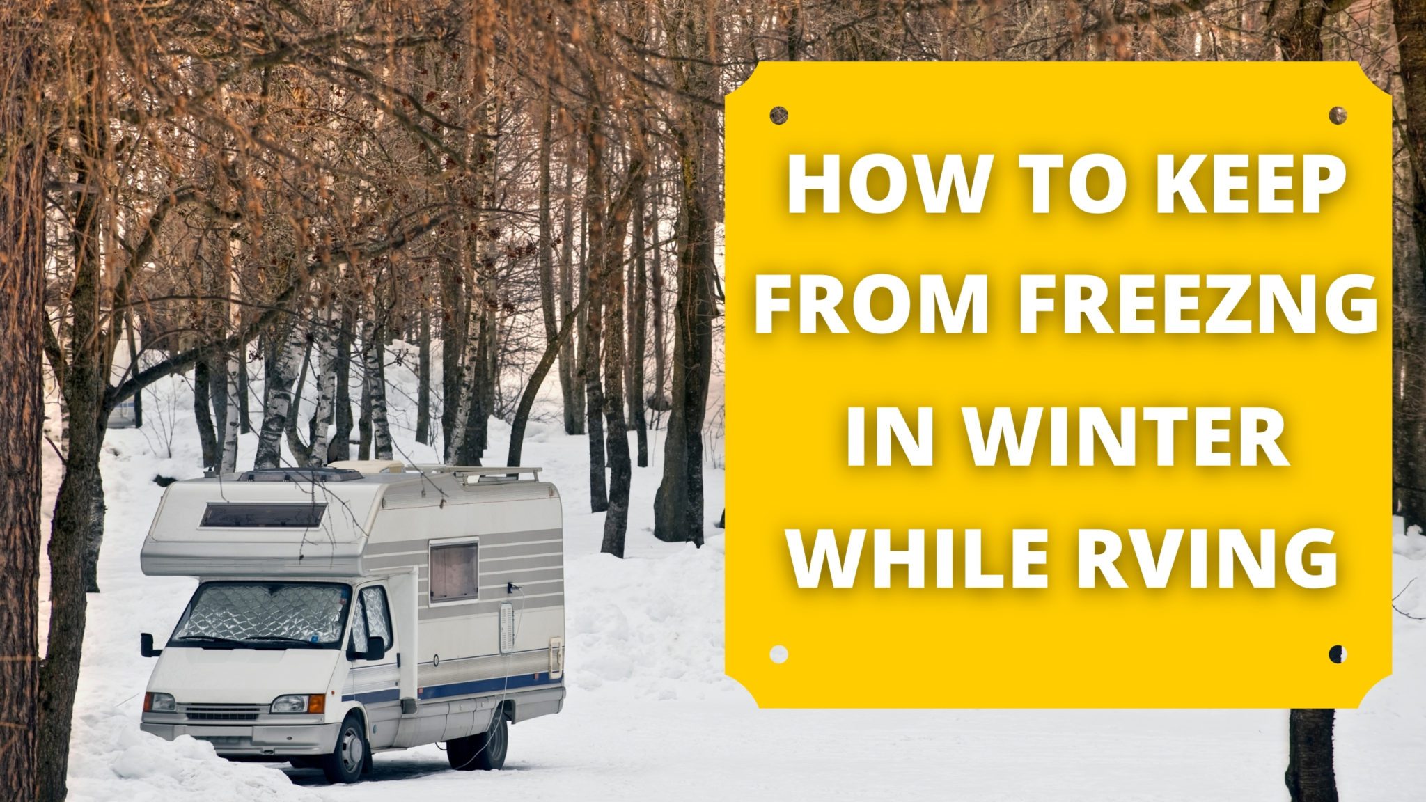 rv travel in freezing weather